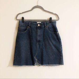 Cotton On Size 6 A-Line Mini Skirt Denim
